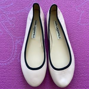 Katl Lagerfeld 7.5M pink ballet flats New/Unworn